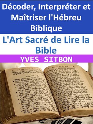 cover image of L'Art Sacré de Lire la Bible
